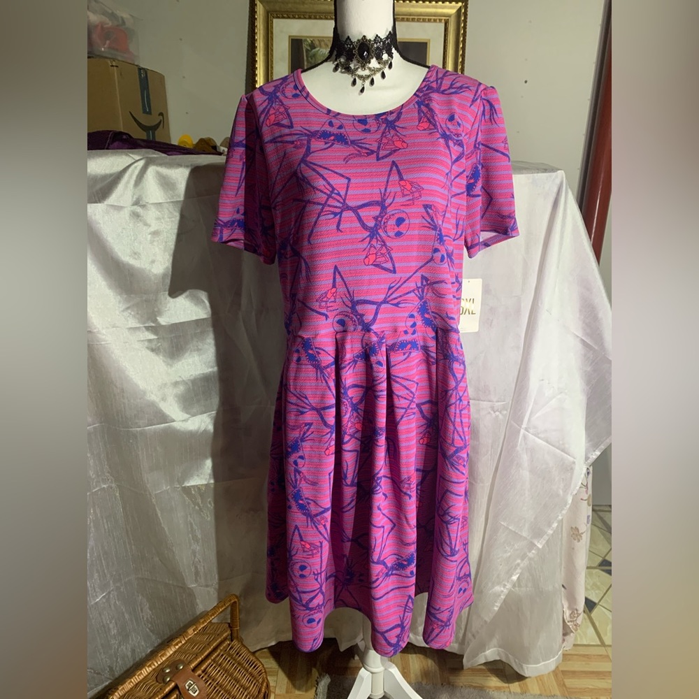 Lularoe Amelia Nightmare Before Christmas Dress